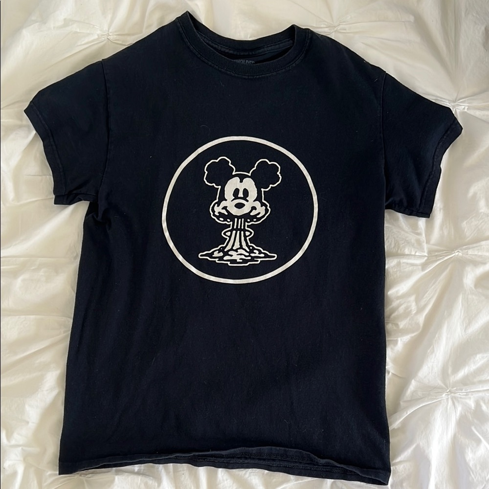 Black Mickey Mouse Nuclear Graphic Tee